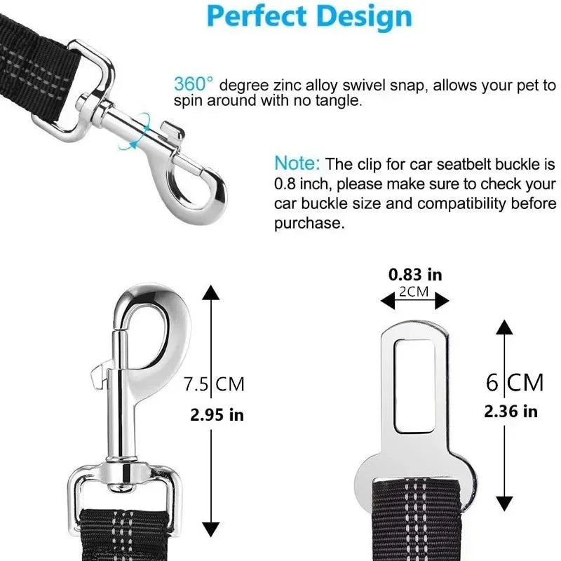 Pawcify Buckle - Dog Car Seat Belt Tether