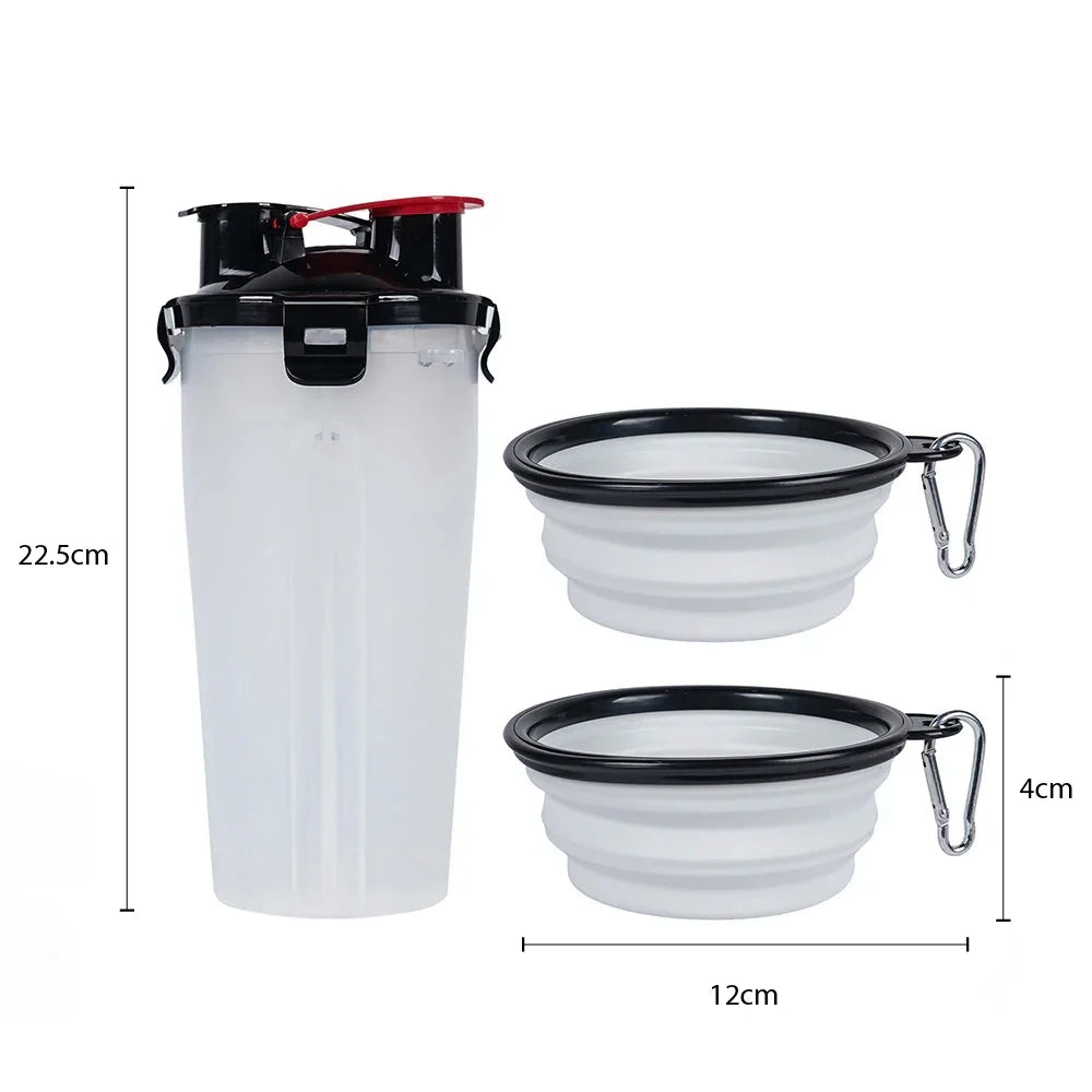 Pawcify Trail - 2-in-1 Travel Bottle & Bowl
