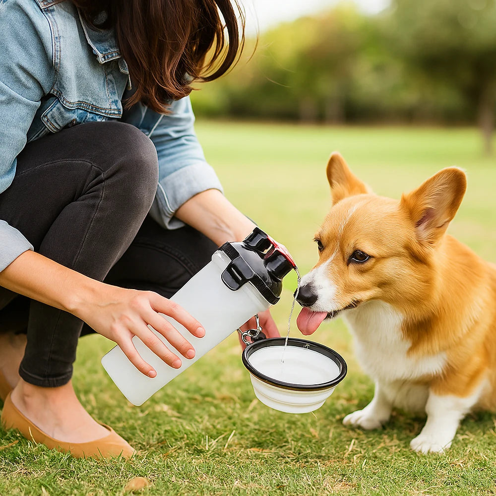 Pawcify Trail - 2-in-1 Travel Bottle & Bowl