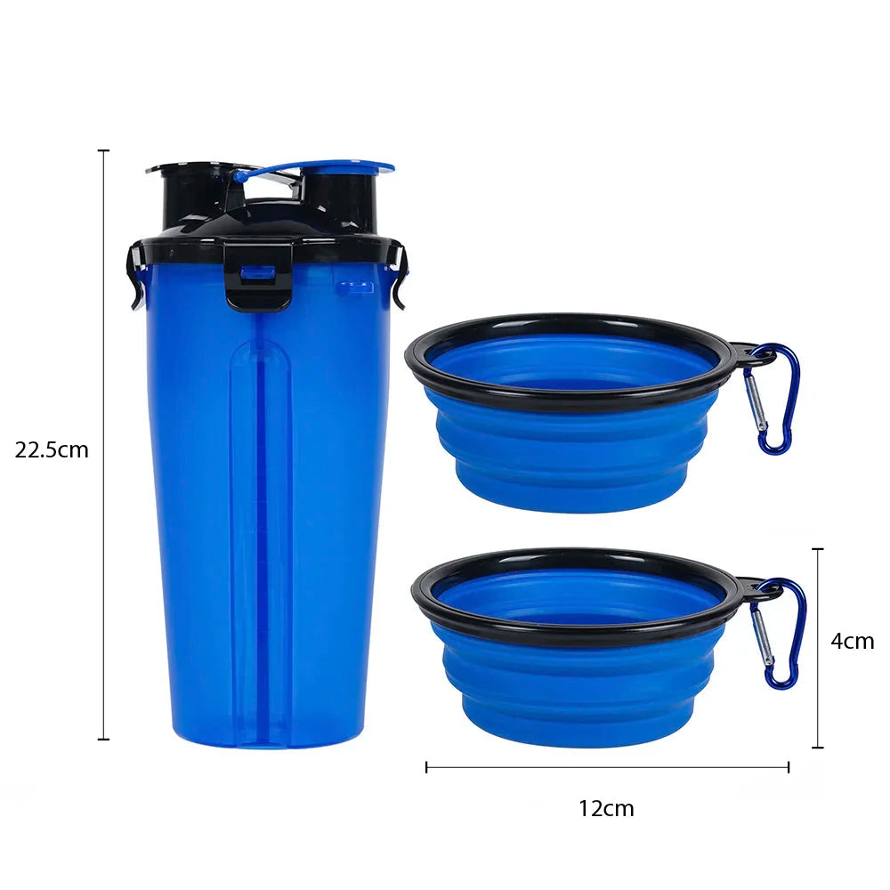 Pawcify Trail - 2-in-1 Travel Bottle & Bowl