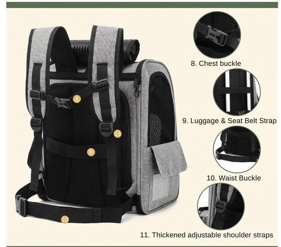 Pawcify Voyage Feline - Expandable Cat Carrier