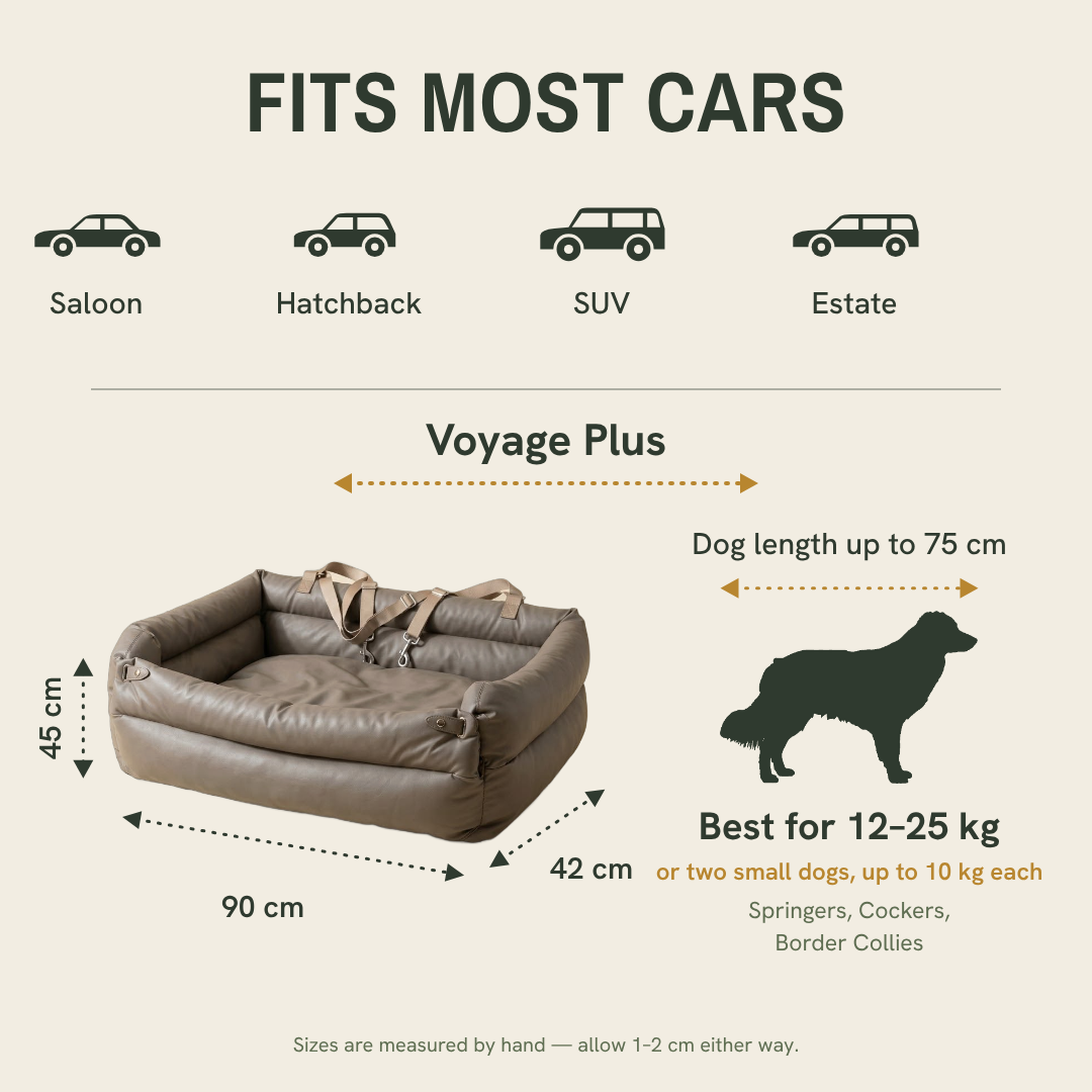 Pawcify Voyage Plus - Large Pet Car Bed